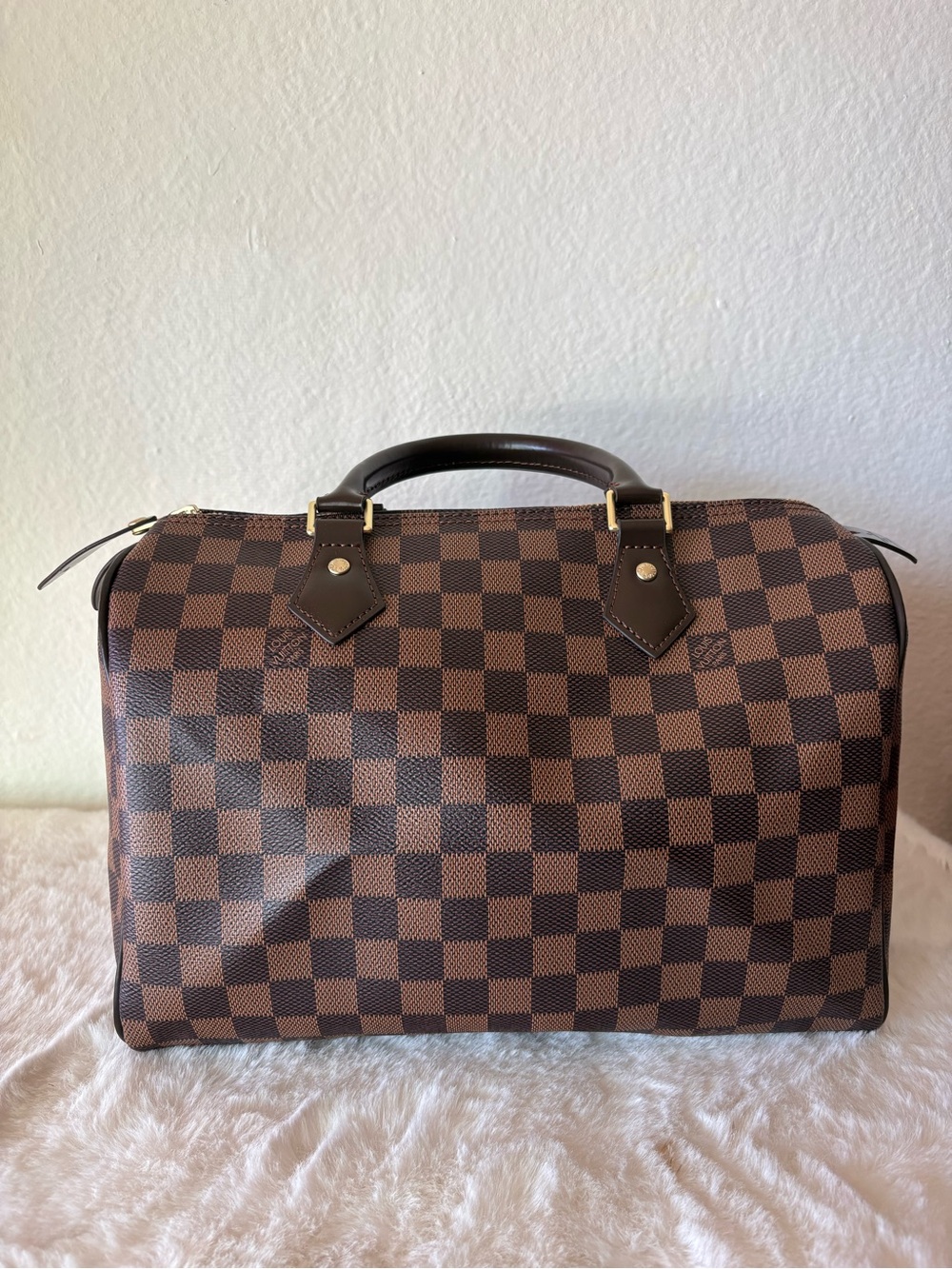 Inspired Brown Checkered Men’s Handheld Travel Bag